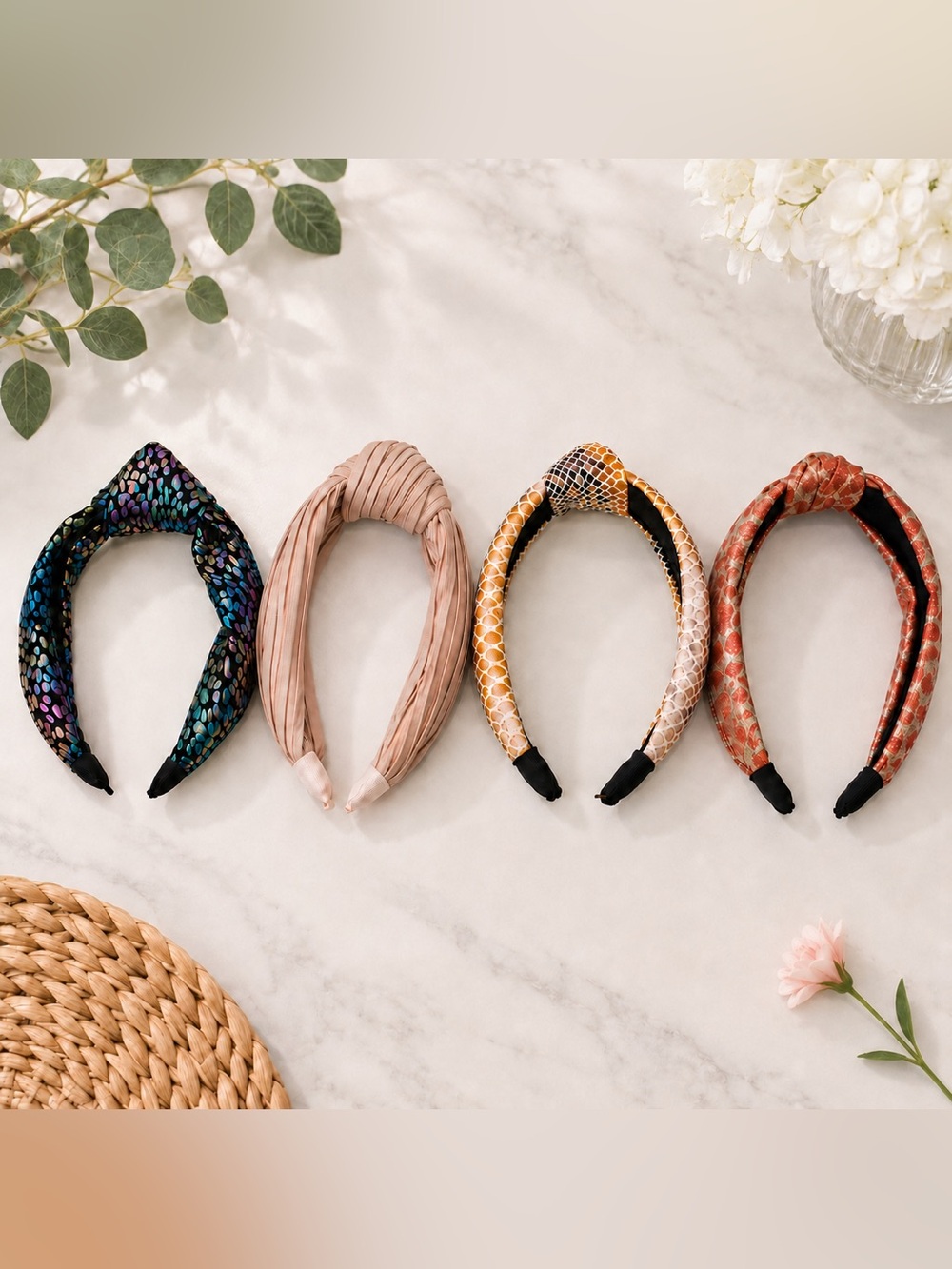 Girls Knotted Headband Bundle 4 Piec